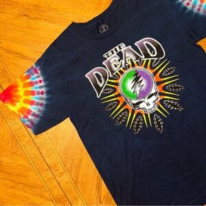 Vintage 2003 Grateful Dead Tshirt Men’s Size Large Navy Skull Lightning Bolts